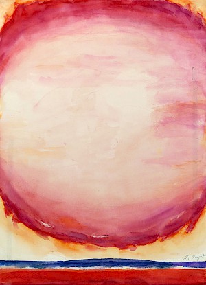 Hellrot / violette Sonne