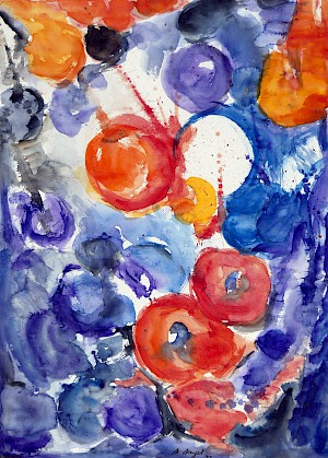 Blau / Rotes Farbspiel