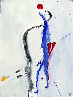 Das Paar blau / blaugrau