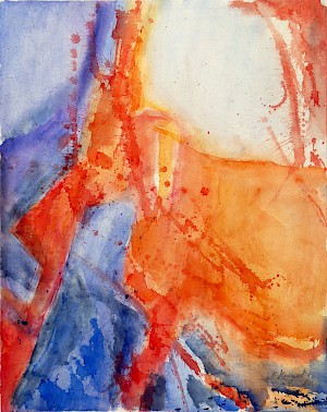 Farbspiel blau / orange