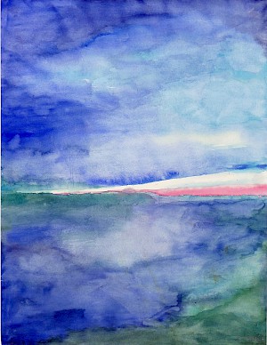Horizont Farbspiel mit Pink
