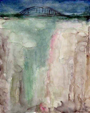 Brücke mit Unterwasserwelt