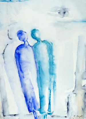 Blaue zweier Gruppe