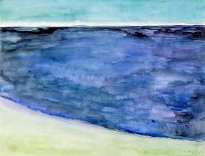 Strand und das blaue Meer