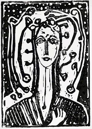 Frau mit Krone