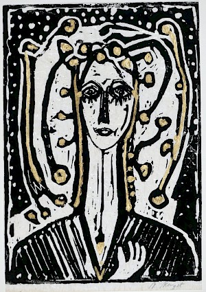 Frau mit goldener Krone