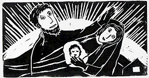 Maria und Josef mit Kind