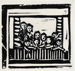 Paar mit sieben Kindern