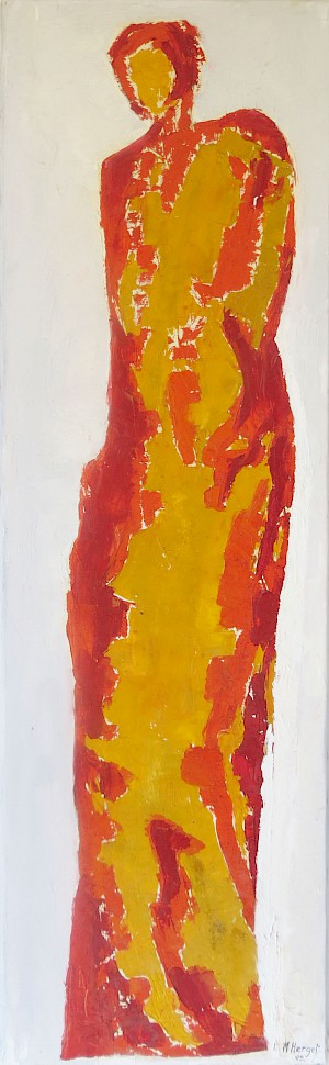 Königin in rot / gelb
