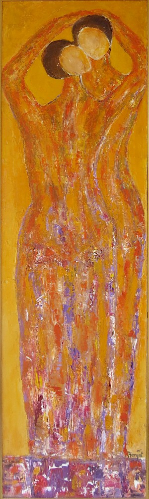 Liebespaar in orange