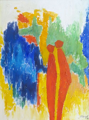 Gruppe in orange