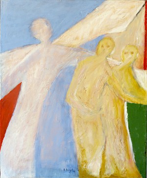 Der Engel und Schutzsuchende