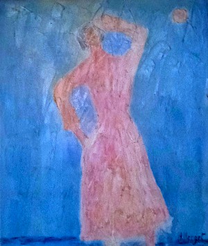 Mädchen im Mond